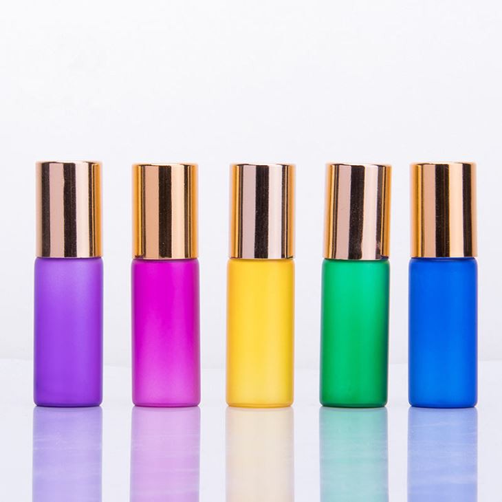 Colorful Glass Vial With Steel Ball Bottle