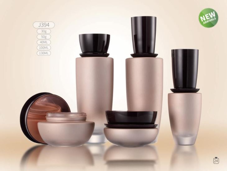 Lotion Bottle And Cream Glass Jar
