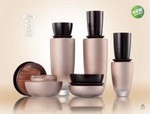 Lotion Bottle And Cream Glass Jar