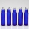 Roll On Bottle With Stainless Steel Roller Ball Blue