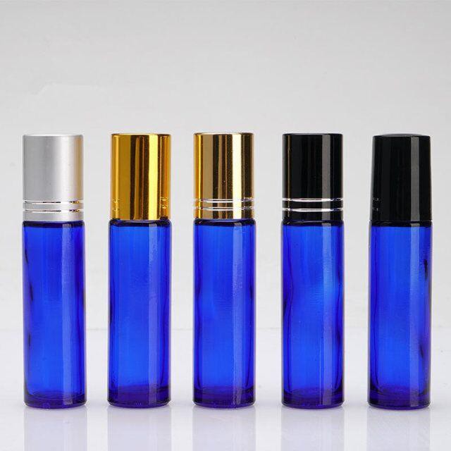 10ml Cobalt Blue Essential Oil Roll On Bottle
