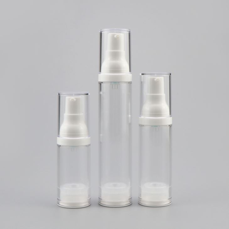30 Ml 50 Ml Botella de plástico transparente sin plástico para bomba de plástico