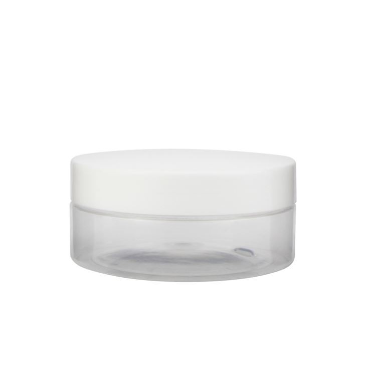 150 ml PET plastični kozarci z ravnimi stranicami in črnim pokrovom