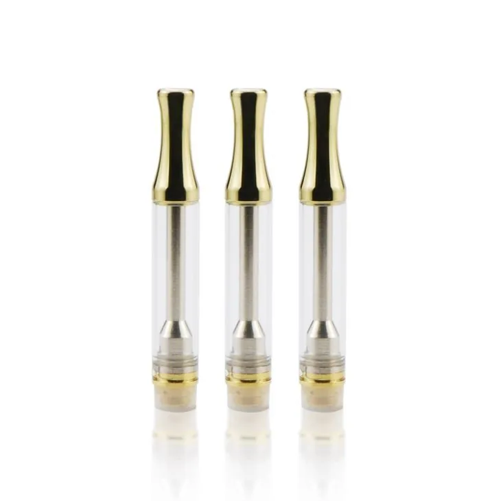 0.5ml 1ml Gold 510 Glass Vape Pen Cartridges