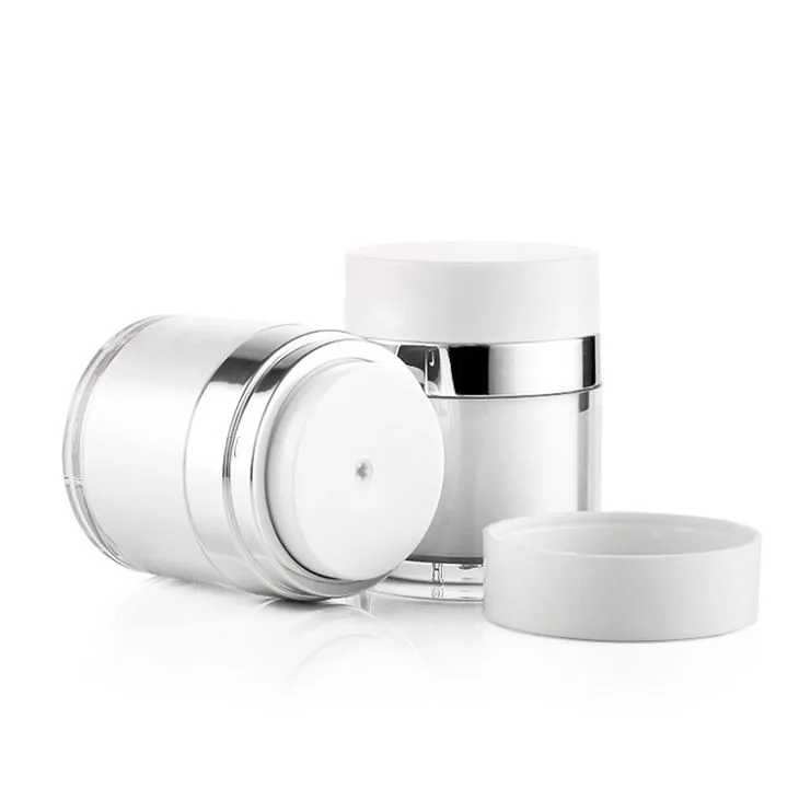 20g 30g 50g Airless Pump Acrylic Face Cream Jar For Cosmetics