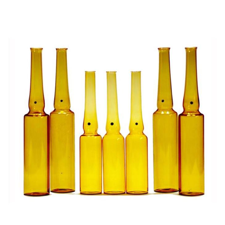 Frasco de ampolla de vial de vidrio ámbar de 3 ml, 5 ml, 10 ml