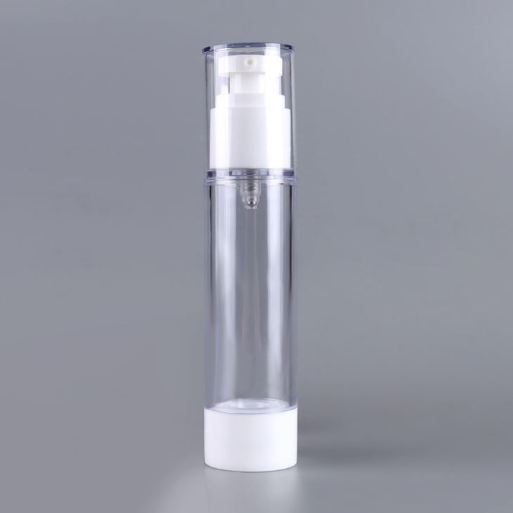 Botella de bomba sin aire blanca de 30 ml