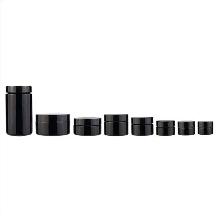 5 10 15 30 50 60 100 200 g Dark Violet Glass Stash Jar For Dry Herb