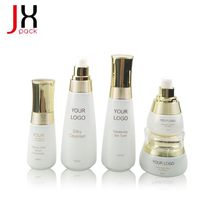 50 ml tuščias baltas kosmetikos pakavimo losjonas kreminis stiklinis buteliukas