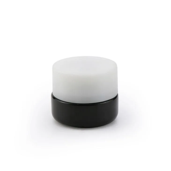 5g Dark Glass Jar With Child Resistant White Cap