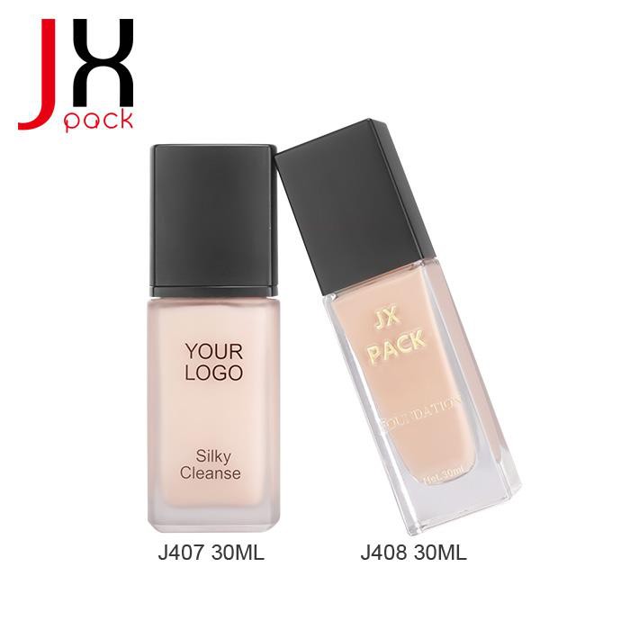 High Quality 30ml Square Empty Liquid Foundation Glass Bottles