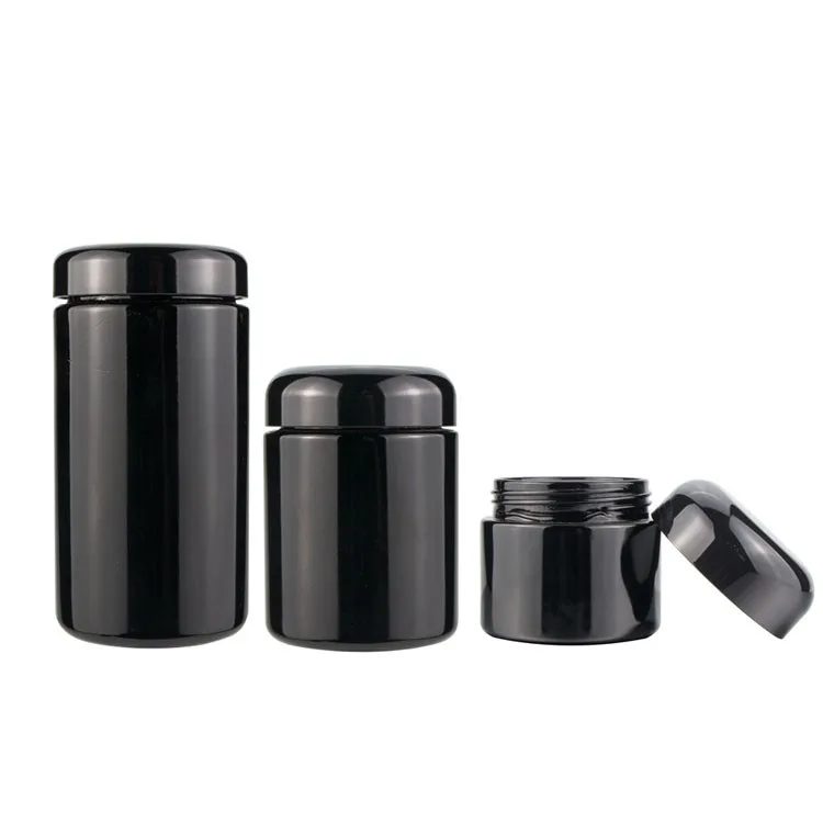 O frasco de vidro ultravioleta preto oferece a melhor proteção à prova de che...