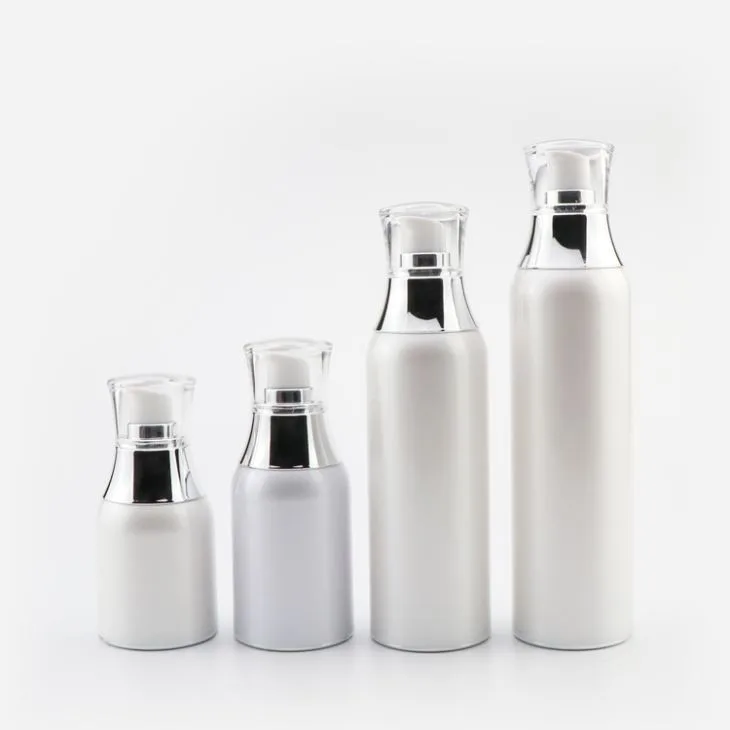 Luxury 30ml White Acrylic Lotion Airless Pump Bottle