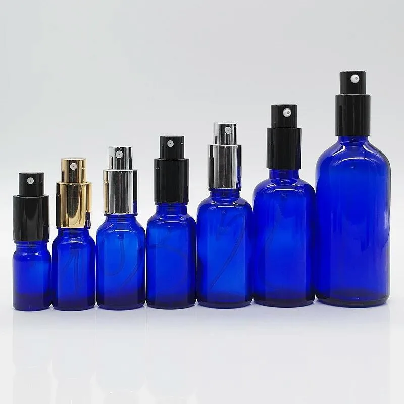Botol Minyak Minyak Kaca Blue Perfect Perlindungan Minyak Anda Dari Sinaran M...