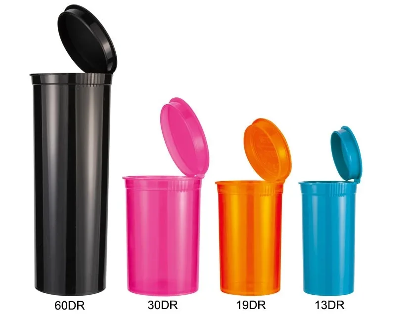 19 Dram Pop Top Squeeze Bottle Resep Rx Medical Herb Containers Botol Pengema...