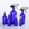 1/2 1 2 4 8 16.6 Fl Oz Cobalt Blue Boston Round Body Cosmetic Oil Glass Trigger Spray Bottle For Essential Oils
