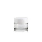 1 Oz Clear Child Resistant Lid Glass Jars