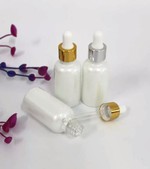 10ml 15ml 30ml 60ml Opal White Glass Bottle Serum Dropper Bottle