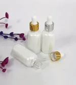بطری سرم قطره چکان 10 میلی لیتری 15 میلی لیتری 30 میلی لیتری 60 میلی لیتری بطری شیشه ای سفید عقیق