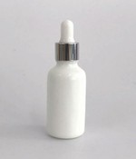 10ml 15ml 30ml 60ml Shiny White Glass Bottle Essential Oil/serum Dropper Bottle