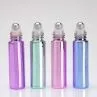 10ML Clear Frosted Glass Roll On Ball Bottles With Uv Cap