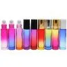 10ML Clear Frosted Glass Roll On Ball Bottles With Uv Cap