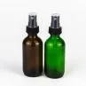 120 Ml Amber Boston Round Glass Bottle With Atomizer Pump