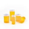 13 16 20 30 60 Dr Push Down And Turn Pill Vials Translucent Cbd Flower Reverse Cap Plastic Bottle