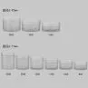 150g 180g 300g Clear Empty Round Plastic Hair Cream Jar