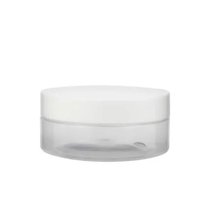 150ml PET Plastic Straight Sided Jars With Black Lid
