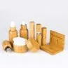 15g 30g 50g Cosmetic Containers Face Lotion Cream Pet Plastic Bamboo Jars With Cap