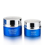 Luxury 30ml 50ml Cosmetic Face Cream Jars With Silver Lid