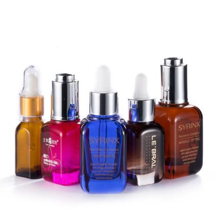 15ml 20ml 40ml Thick Bottom Square Serum Cosmetic Glass Dropper Bottle