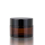 15ml Amber Glass Cosmetic Container Cream Jar With Lid