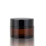15ml Amber Glass Cosmetic Container Cream Jar With Lid