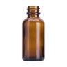1oz Amber Boston Round Glass Bottle With Glass Dropper