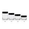 2 Oz Clear Flower Child Proof Glass Jars With Lid