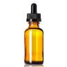 2 OZ Gradient Boston Round Glass Bottle With Dropper Cap