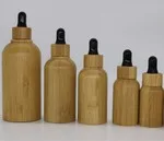 30ml 50ml Glass Bottle Essential Oil Dropper Bottle With Bamboo