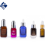 Luxury Design Square Serum Glass Bottle With Silver Dropper