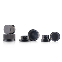 5g Black Uv Child Proof Concentrates Glass Jar With CRC Lid