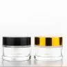 20ml Glass Concentrate Containers Jar With Black Screw Cap