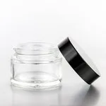20ml Glass Concentrate Containers Jar With Black Screw Cap