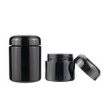 Frasco de armazenamento de vidro ultravioleta preto de boca larga 250 ml com rosca