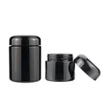 250ml Wide Mouth Black ultrafialová skleněná úložná skleněná nádoba se šroubovacím uzávěrem
