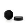2oz Brown Child Resistant Glass Jar With Black Flush Cap