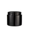 3.5 5 18 60 100 150 260 200 Ml Black Glass Hemp Flower Glass Jar With Screw Top Cap