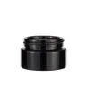 3.5 5 18 60 100 150 260 200 Ml Black Glass Hemp Flower Glass Jar With Screw Top Cap