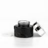 30ml 100ml Spray Pump Black Cosmetic Face Lotion Cream Glass Bottle Jar Packaging Set