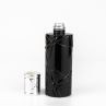 30ml 100ml Spray Pump Black Cosmetic Face Lotion Cream Glass Bottle Jar Packaging Set